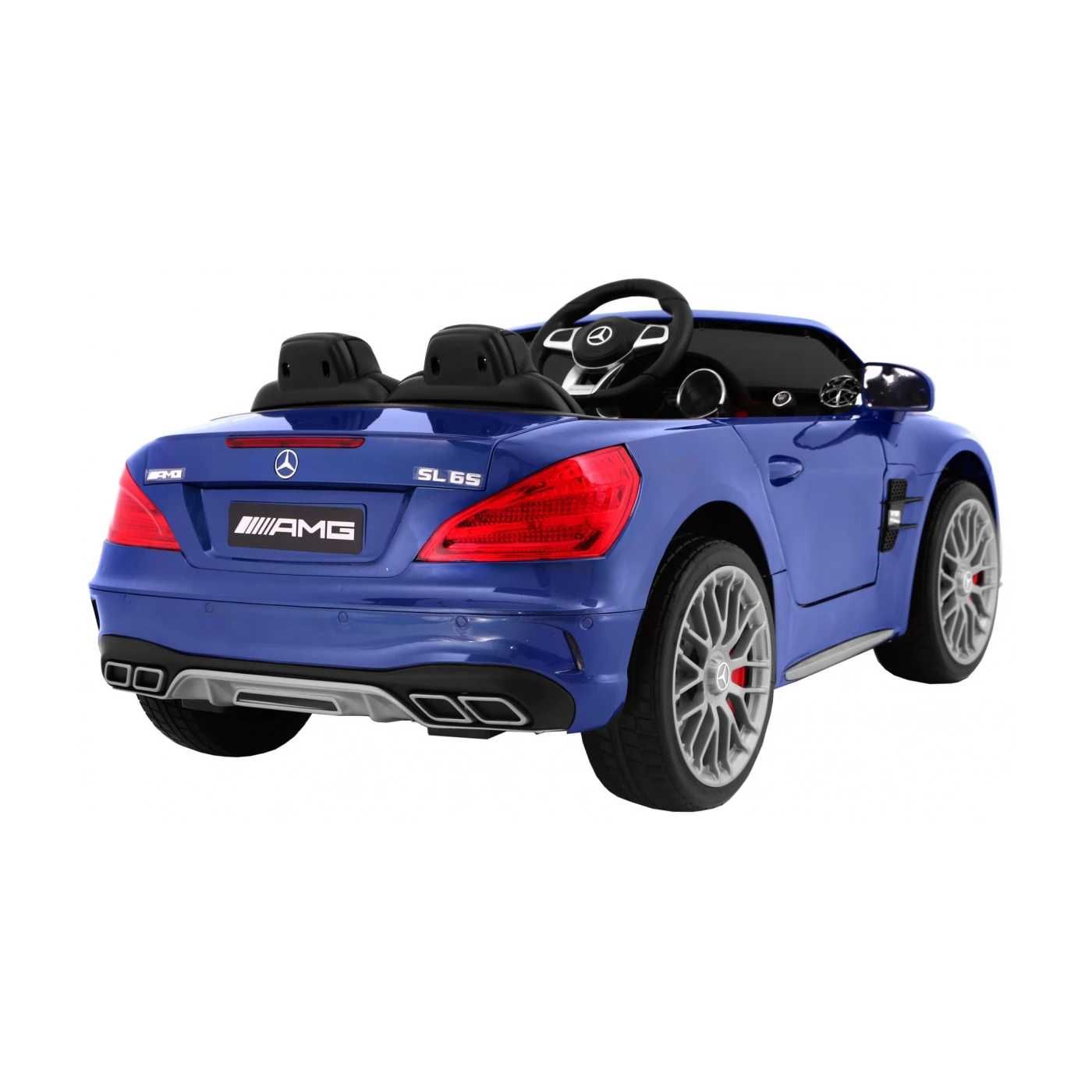 Mercedes AMG SL65 dla dzieci Lakier Niebieski Pilot MP3 LED