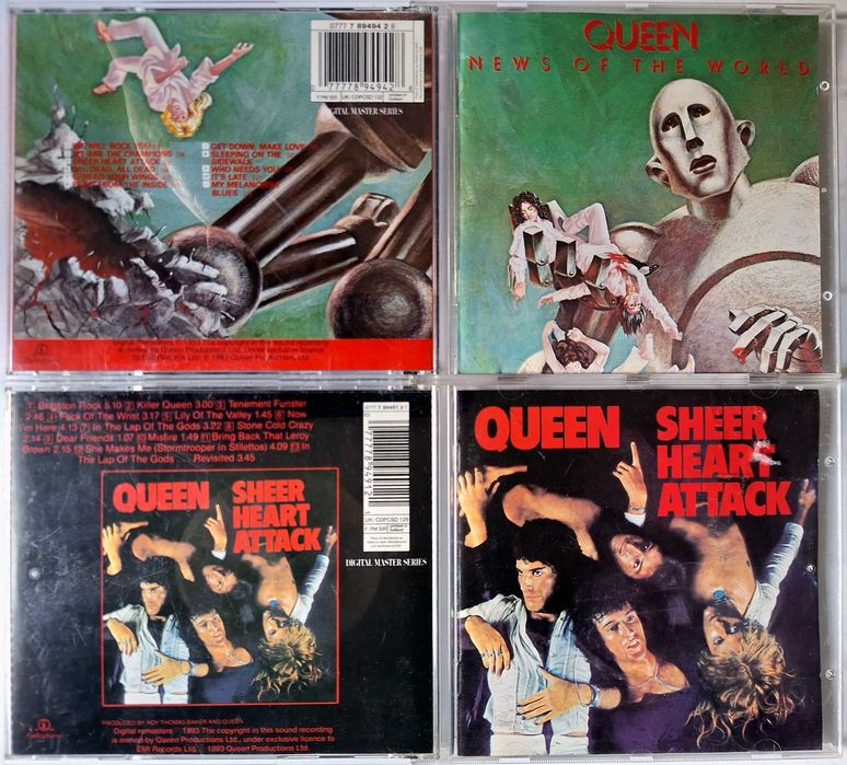 2 CD Queen "News Of The World" "Sheer Heart Attack"