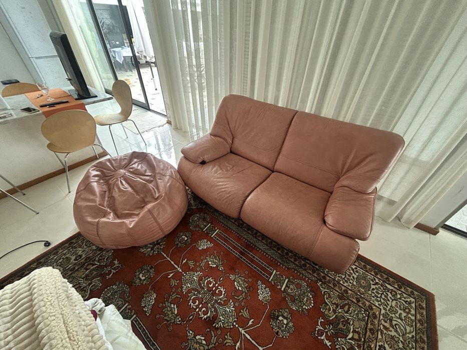 Sofás de sala couro