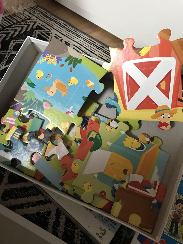 Zestaw Puzzli - z okienkiem, Peppa psi patrol kosmos kotki