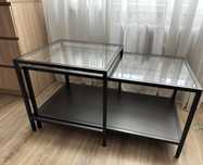 Zestaw stolikow szklanych IKEA