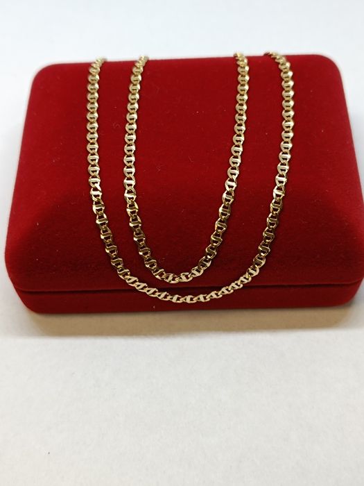 Złoty łańcuszek splot Gucci dł.55cm, złoto próby 585