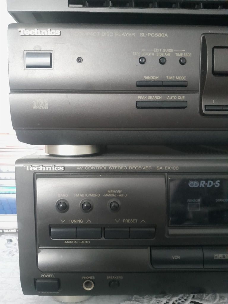 Wieża Technics + 2 kolumny