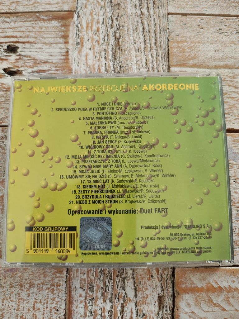 Największe przeboje na akordeonie. Cd