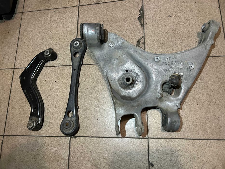 Wahacz lewy tył audi a4 b6 sedan kombi komplet