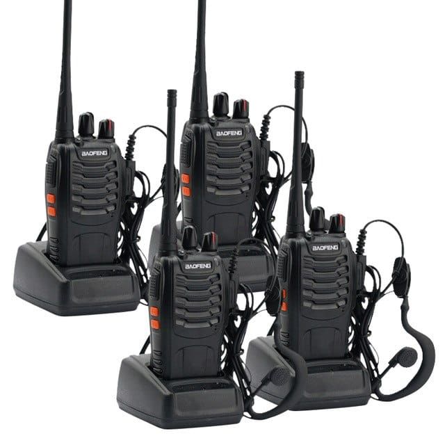 BAOFENG BF-888S UHF PMR z Radiem Rozblokowane! Okazja 4 sztuki Gwaranc