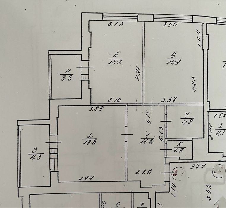 Продаж без комісій. Вул.Очеретяна 2 кім 75м