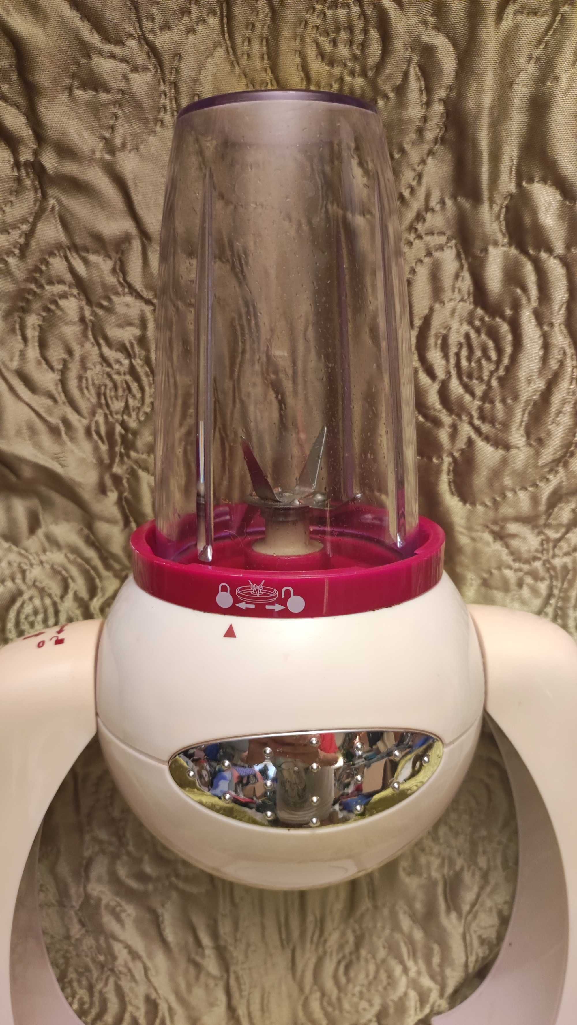 Blender Smoothie Maker obrotowy 3 kubki pokrywki mikser