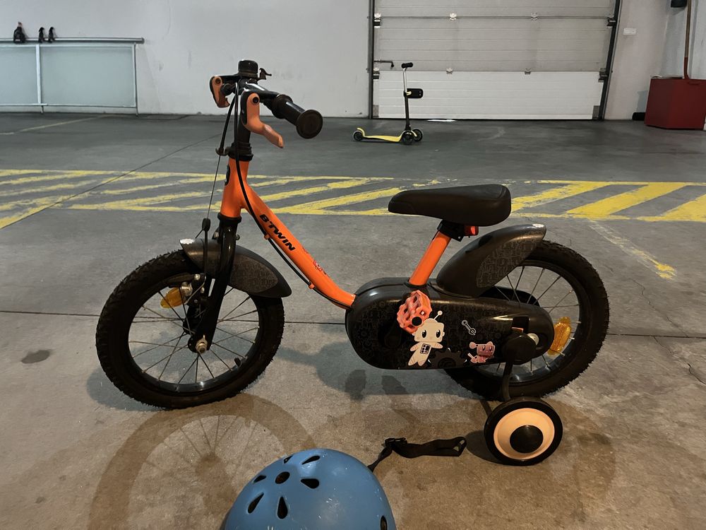 Bicicleta Btwin criança roda 14 c rodinhas