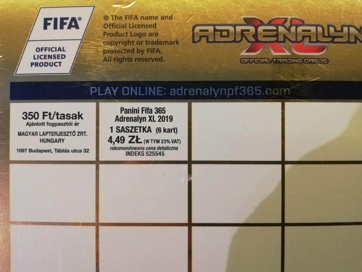 Fifa 365 sezon 2019 Nowy Box z kartami