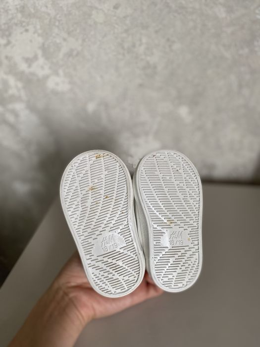 Кеди, H&M, білі кросівки, 18/19 розмір