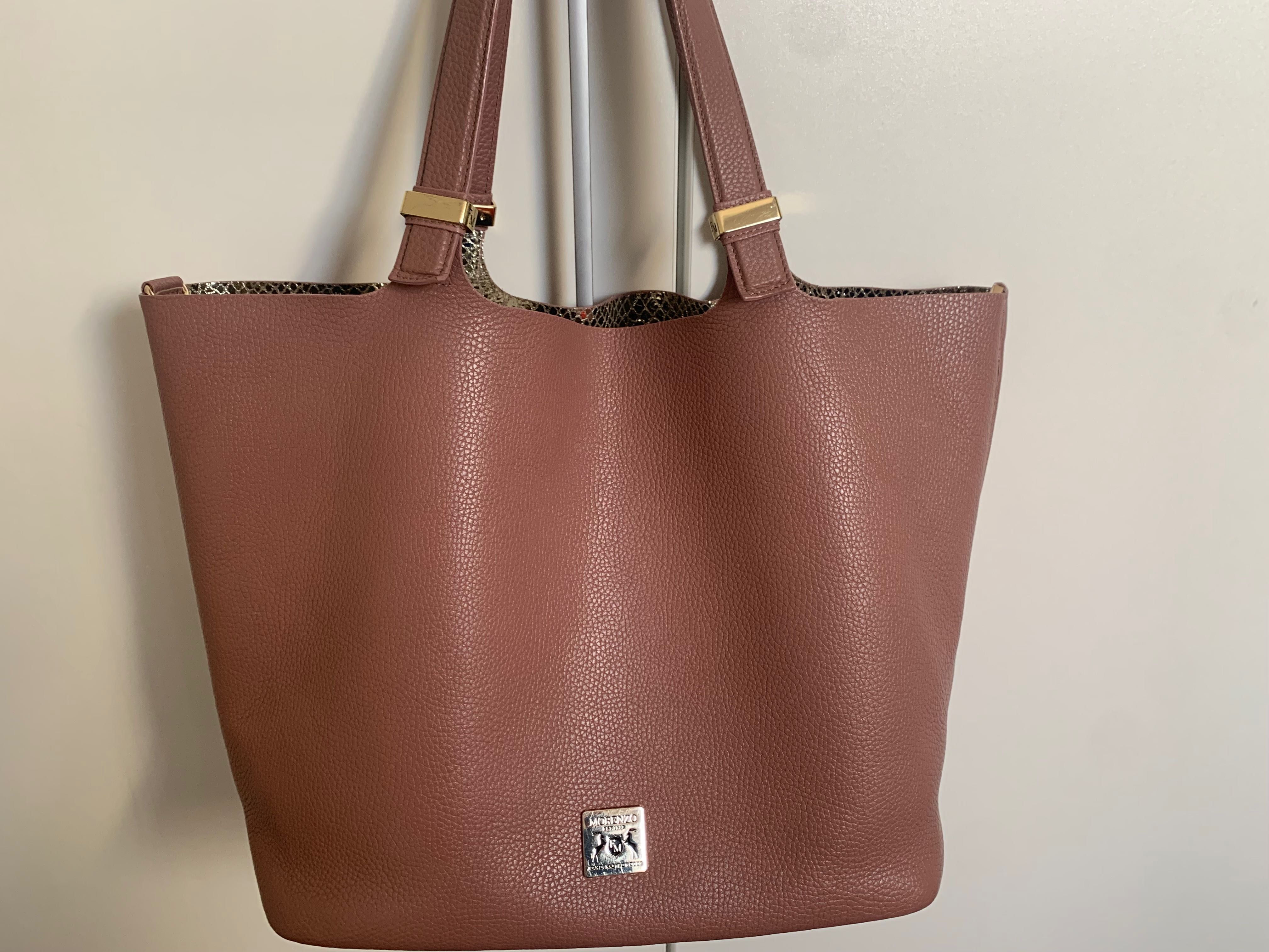 Torebka skórzana shopper Franco Morenzo