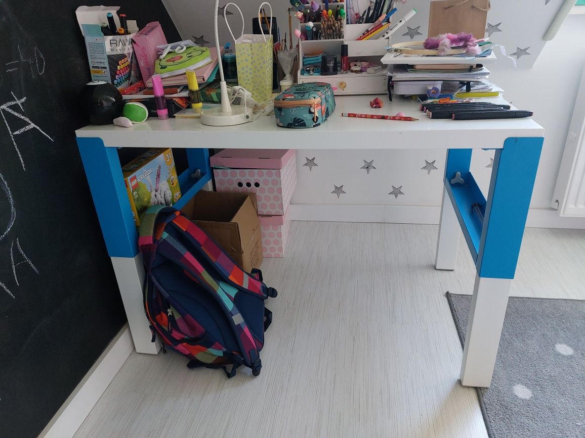 Zestaw mebli meble IKEA biurko łóżko 160x80 Pahl Platsa