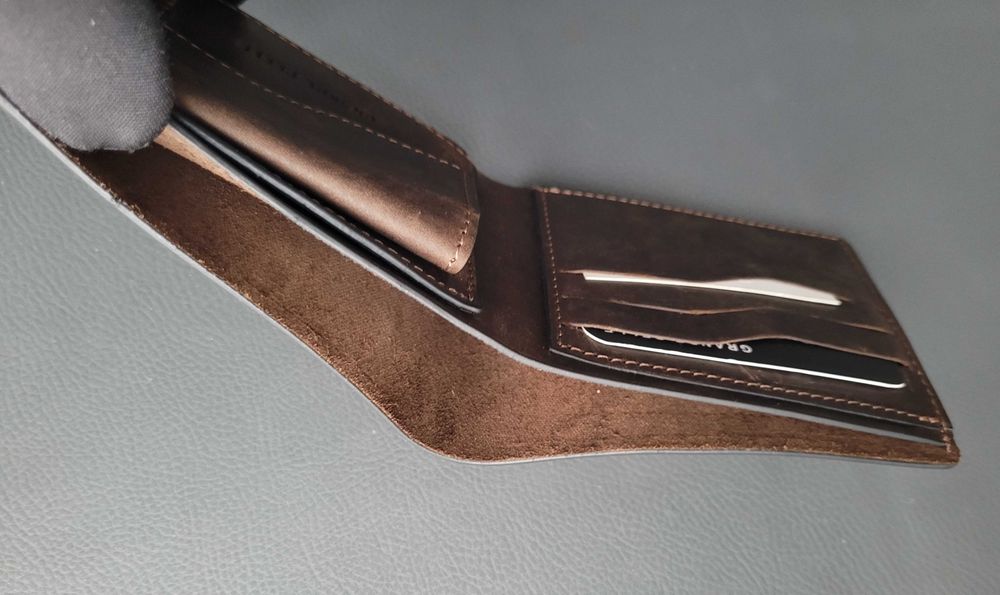 Кожаный мужской кошелек /Шкіряний чоловічий гаманець/ Grande Pelle