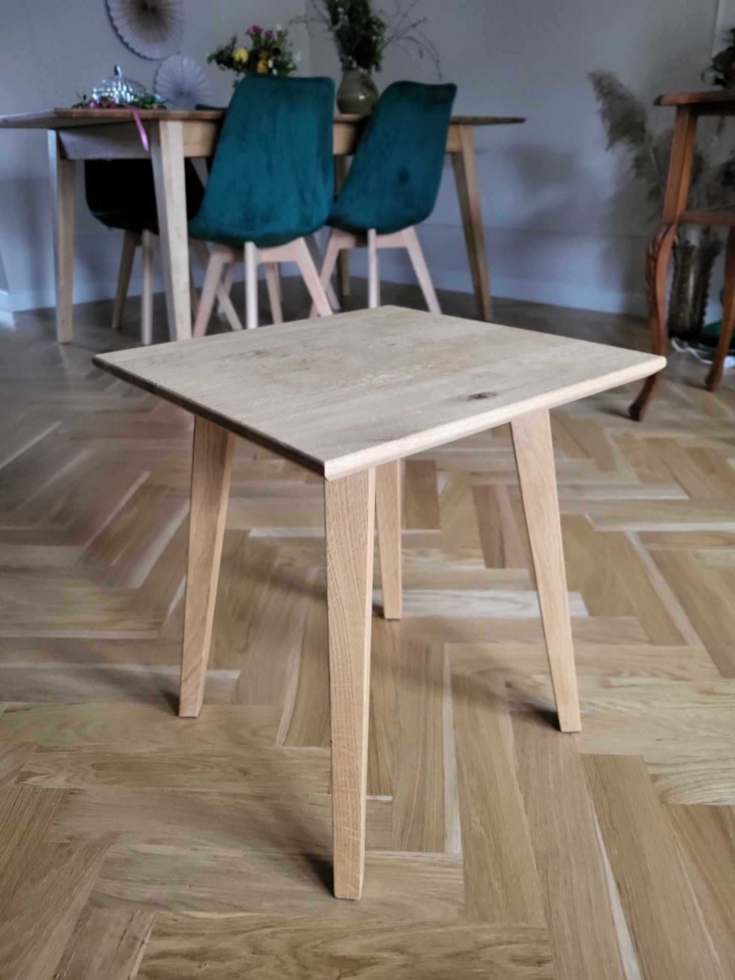Woodica stolik kawowy dębowy - drewno lite