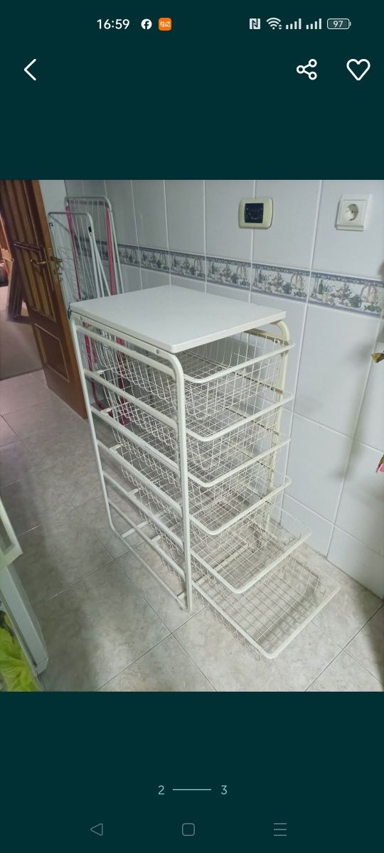 Vendo organizador com 6 prateleiras