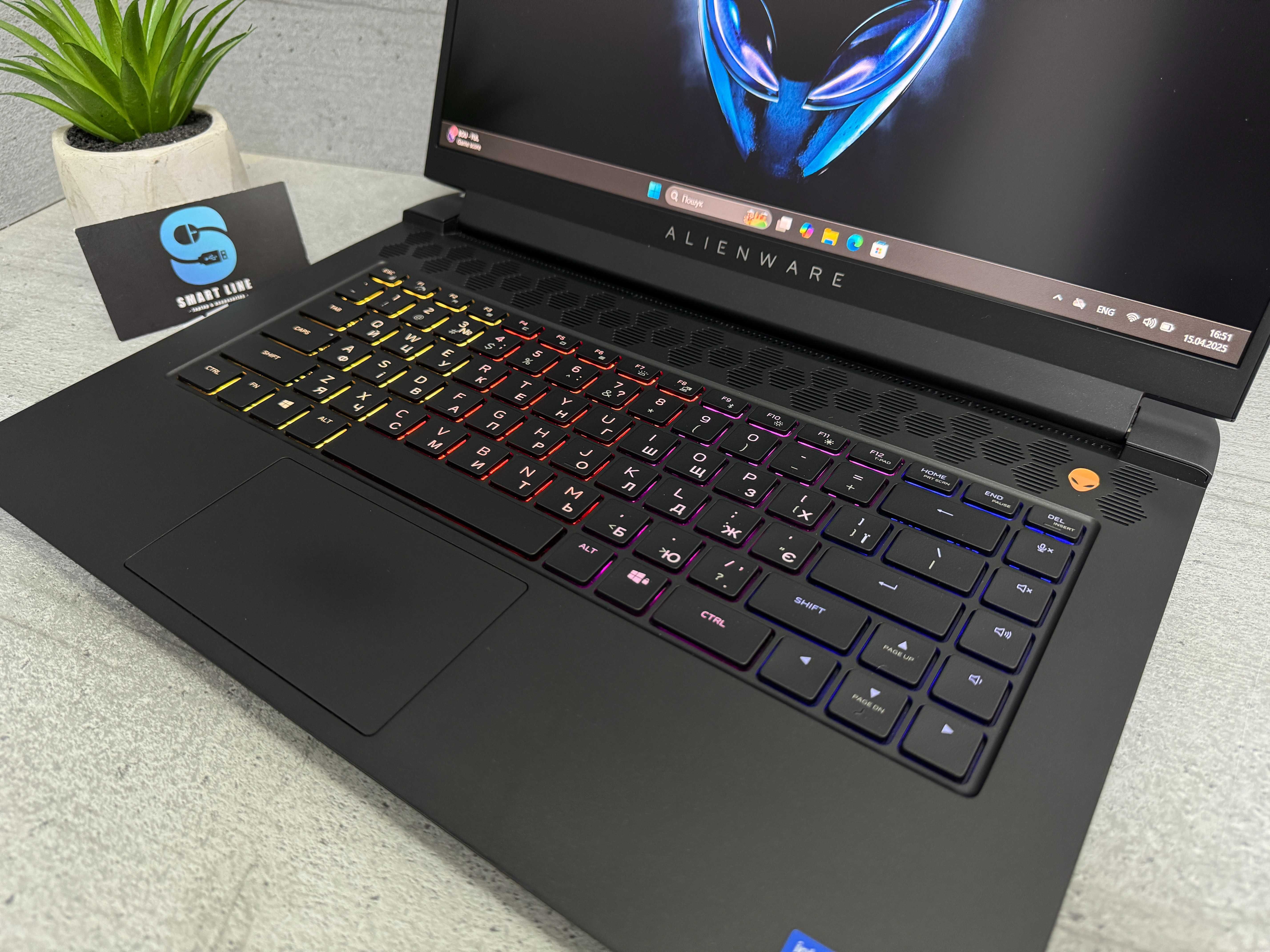 i7-11800H/Ігровий ноутбук Dell Alienware m15 R6/RTX 3070/512 ssd/360Hz