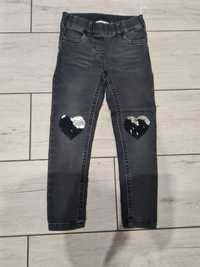 Spodnie jeansowe dla dziewczynki C&A roz 110