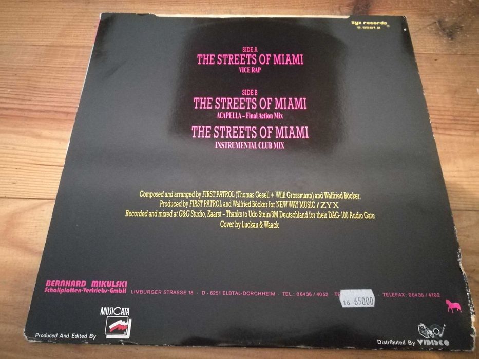 First Patrol Featuring Napolean (rap-dance) -Miami Vice Rap MAXI