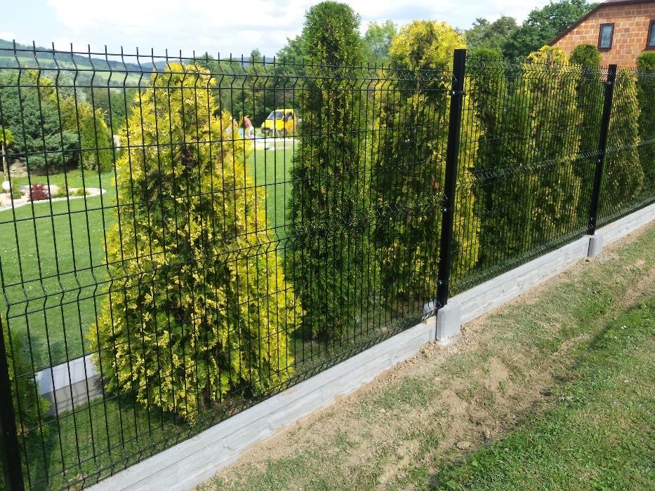 Ogrodzenie Panelowe 49zł mb fi4 h123+podmurówka Ogrodzenia