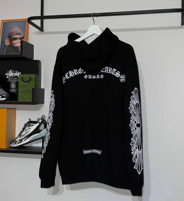 Худі Chrome Hearts чорного кольору