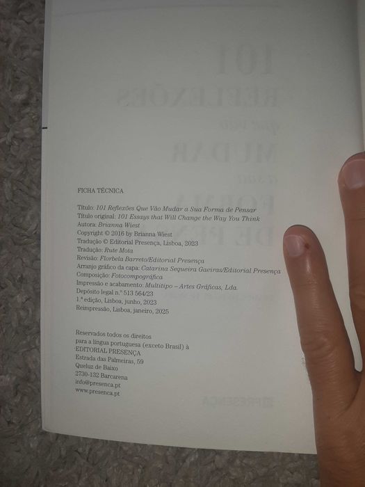 Livro: "101 Reflexões Que Vão Mudar a Sua Forma de Pensar"
