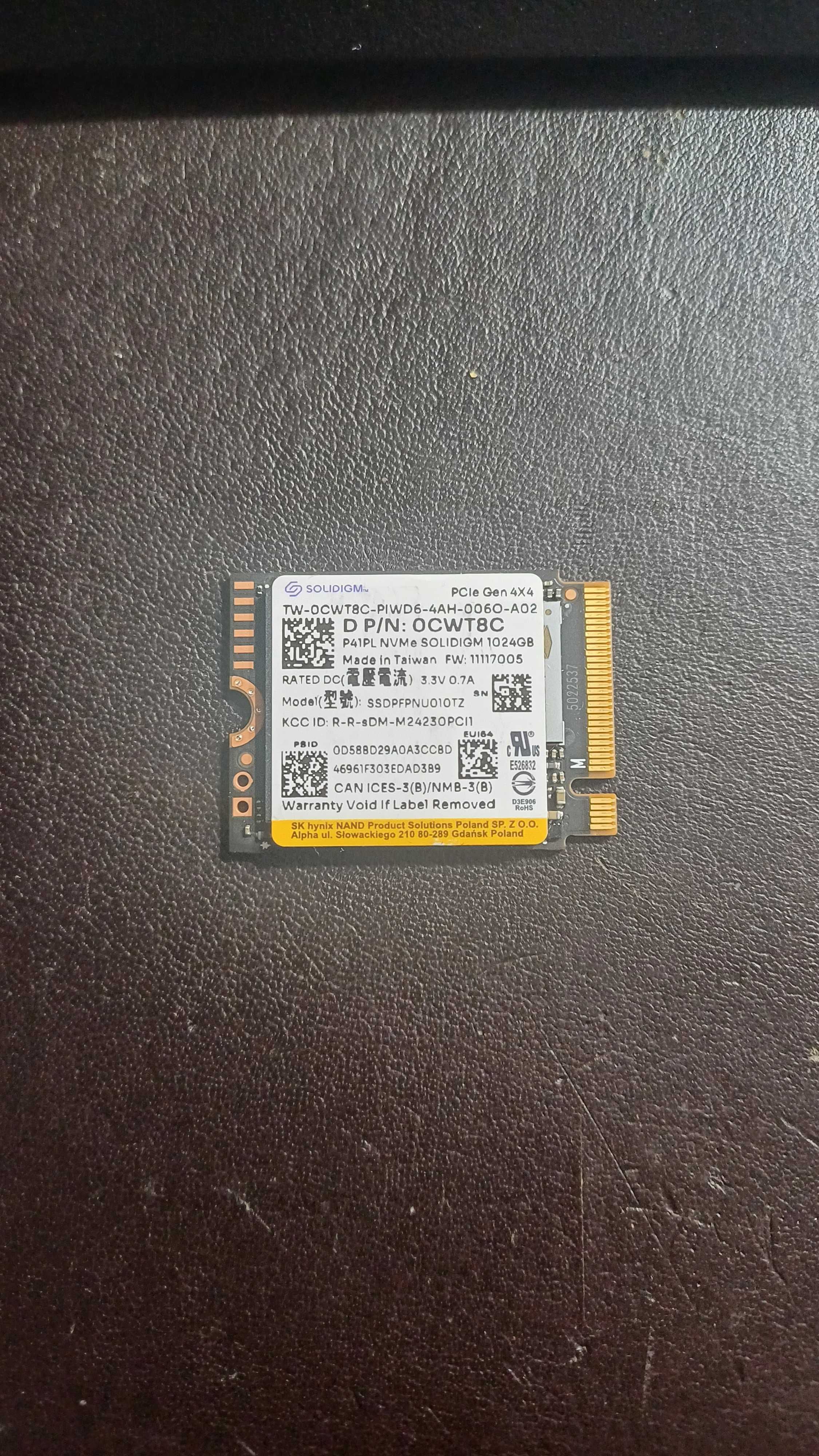 Solidigm (Intel) P41 Plus 1TB M.2, 2230, 4125MB/s 2950MB/s PCIe4