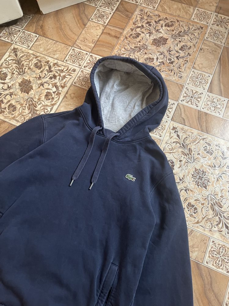 худи lacoste синє
