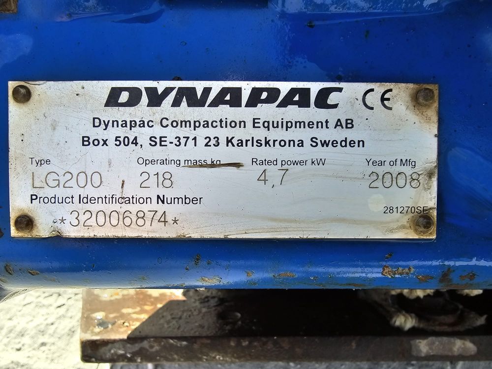 Zagęszczarka Dynapac lg 200 218kg 2008r