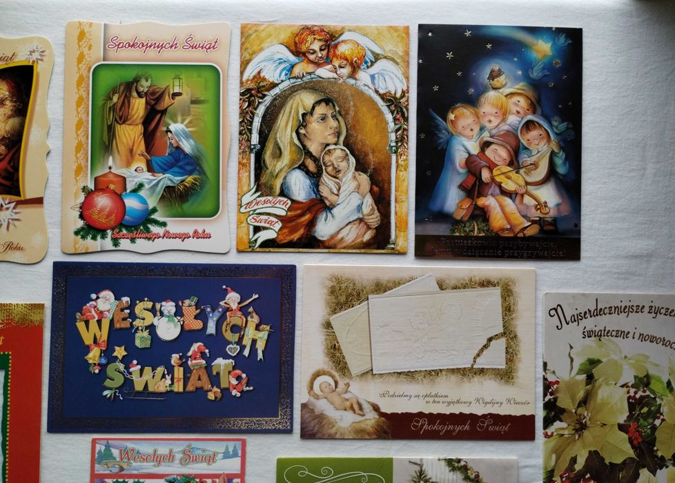 Kartki świąteczne Boże Narodzenie i Nowy Rok – zestaw 2