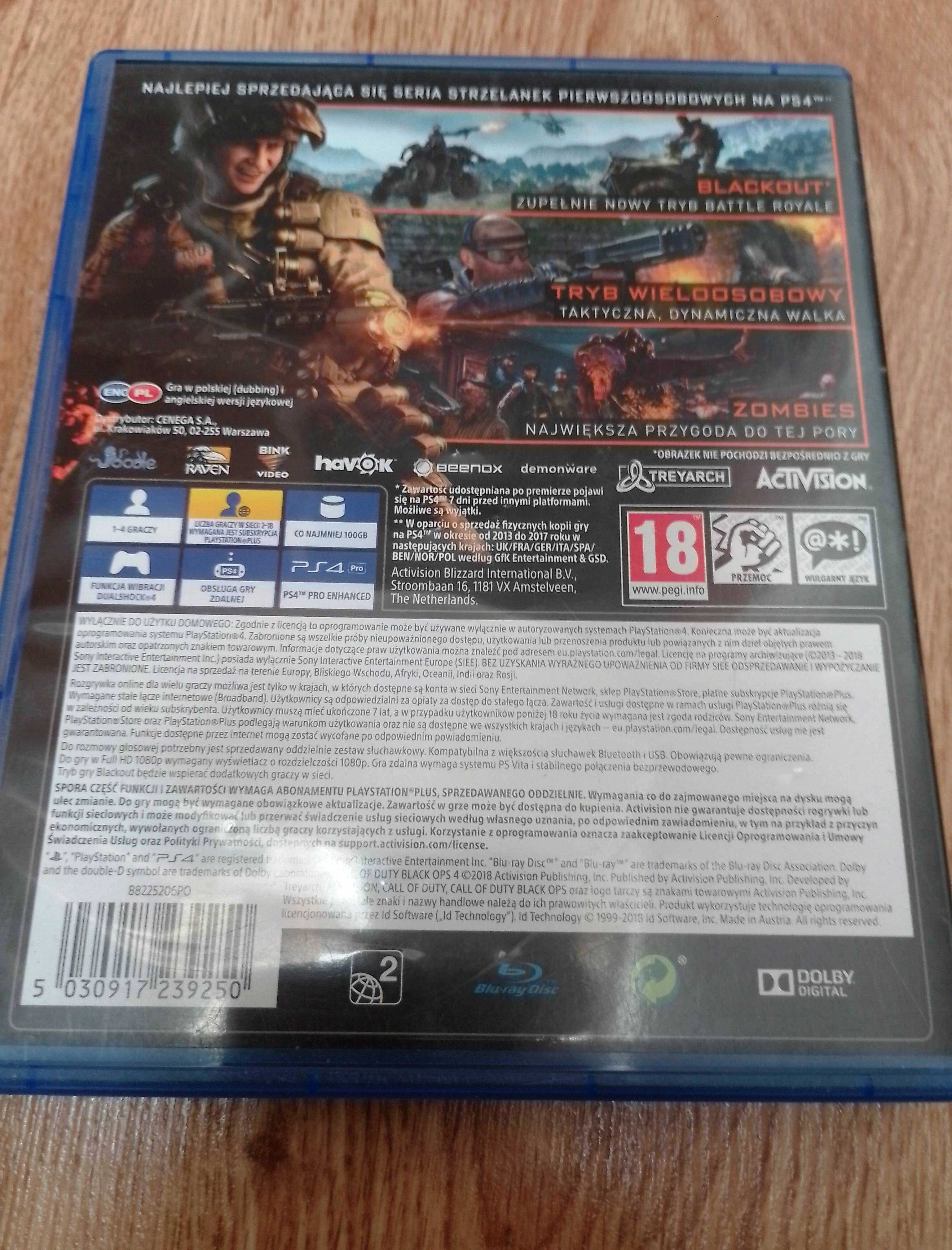 Call of Duty BLACK OPS 4 - na platformę PS4