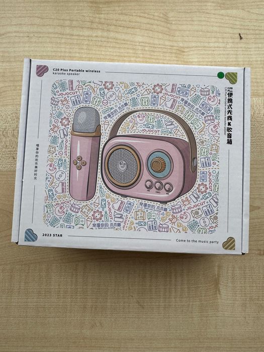 Bluetooth колонка для караоке з мікрофоном для дітей та дорослих