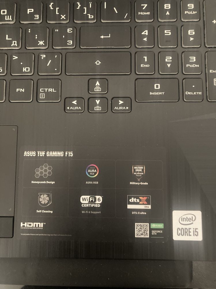 Asus TUF GAming F15 + Подарок стол и мышка