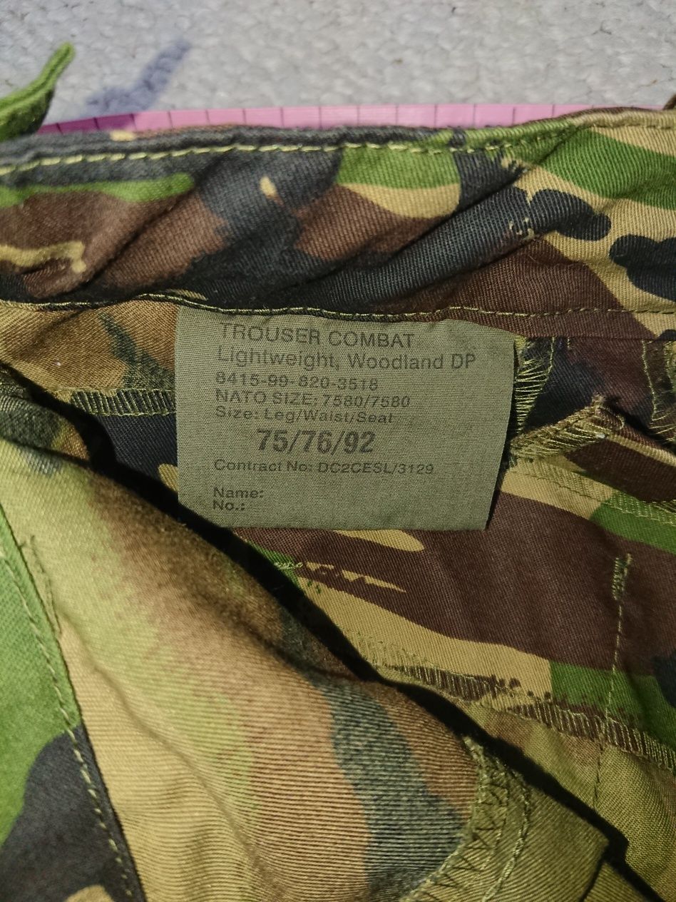 Spodnie trouser combat woodland lightweight dp 75/76/92