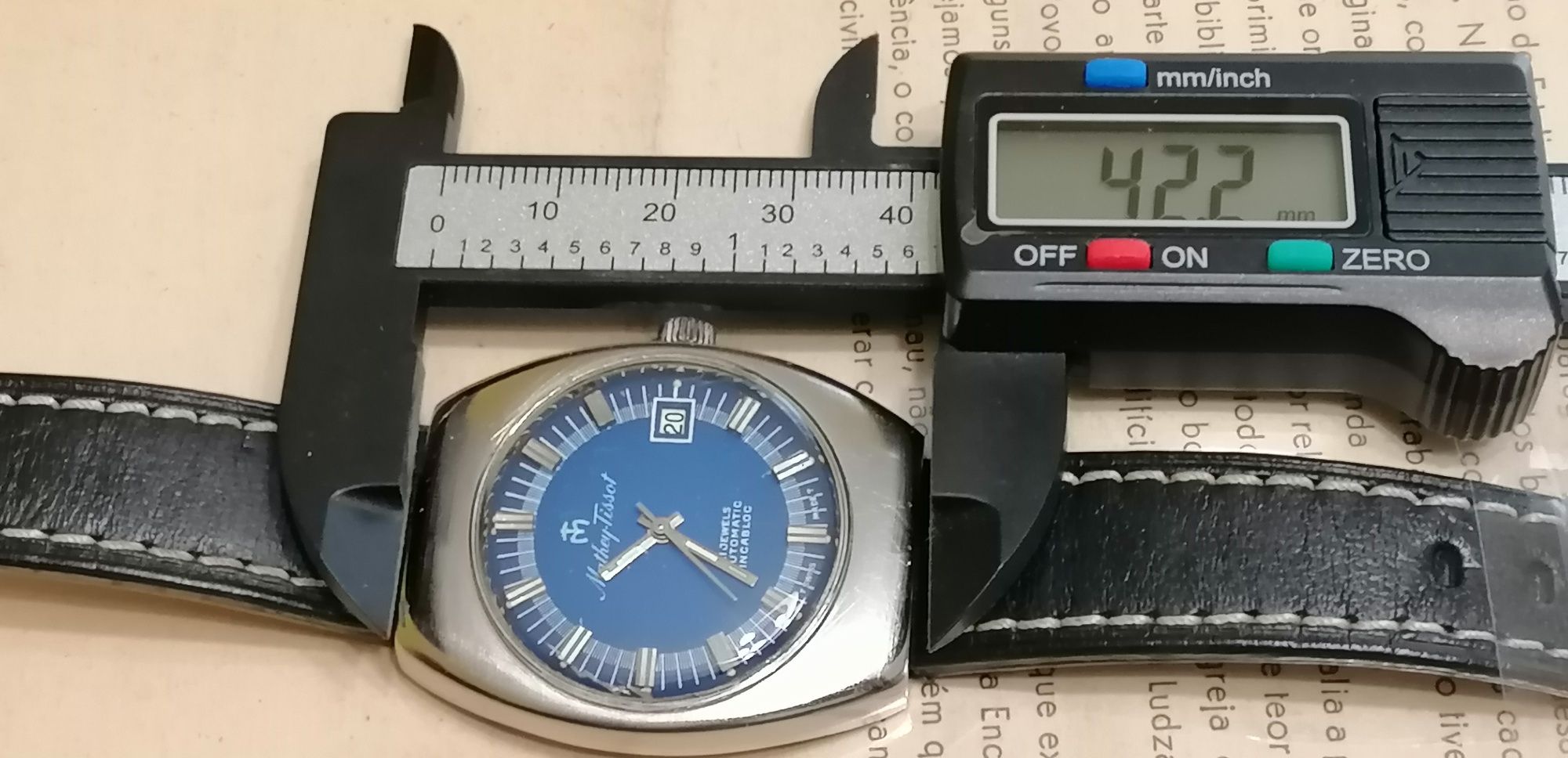 Relógio mathey tissot aço mergulho
