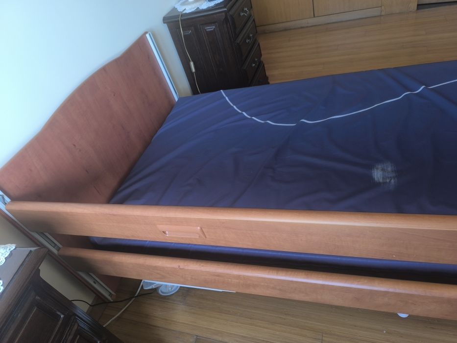 Cama articulada+colchão anti escaras