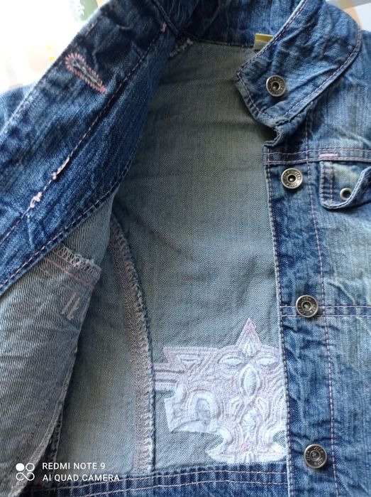 Kurtka jeansowa rozm 104 dla dziewczynki