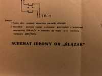 Instrukcja radio Schemat ideowy or Ślązak PRL