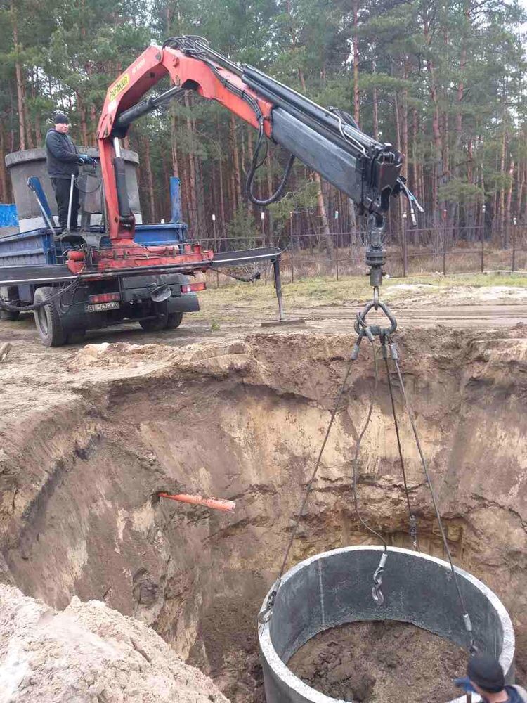 ЖБ кольца. Септик под ключ из жб колец. Доставка и монтаж