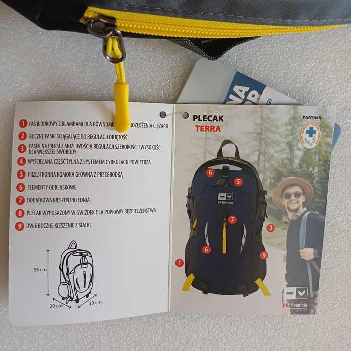 Plecak turystyczny, plecak HiMountain NOWY 35 l Terra