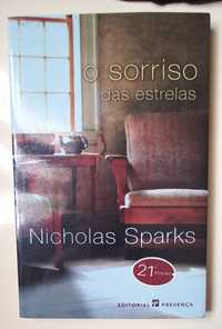 Livro"O Sorriso das Estrelas" de Nicholas Sparks. PORTES GRÁTIS.