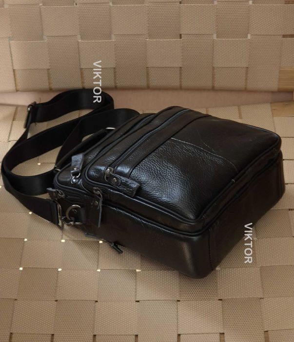 Кожаная мужская сумка Leadhake с ручкой. Размер L. Шкіряна сумка