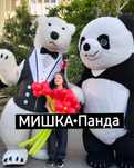 Аниматоры на праздник,Белый Мишка,Панда,Ростовые куклы,Гелевые шары