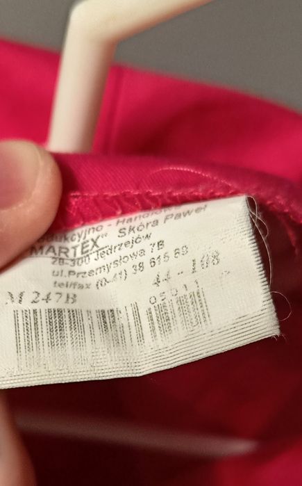 Fartuch kosmetyczny amarantowy róż