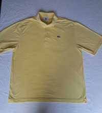 Мужское оригинальное брендовое жёлтое поло футболка Lacoste 2XL