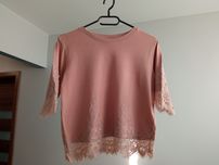 Bluzka pudrowy róż topshop rozmiar 38