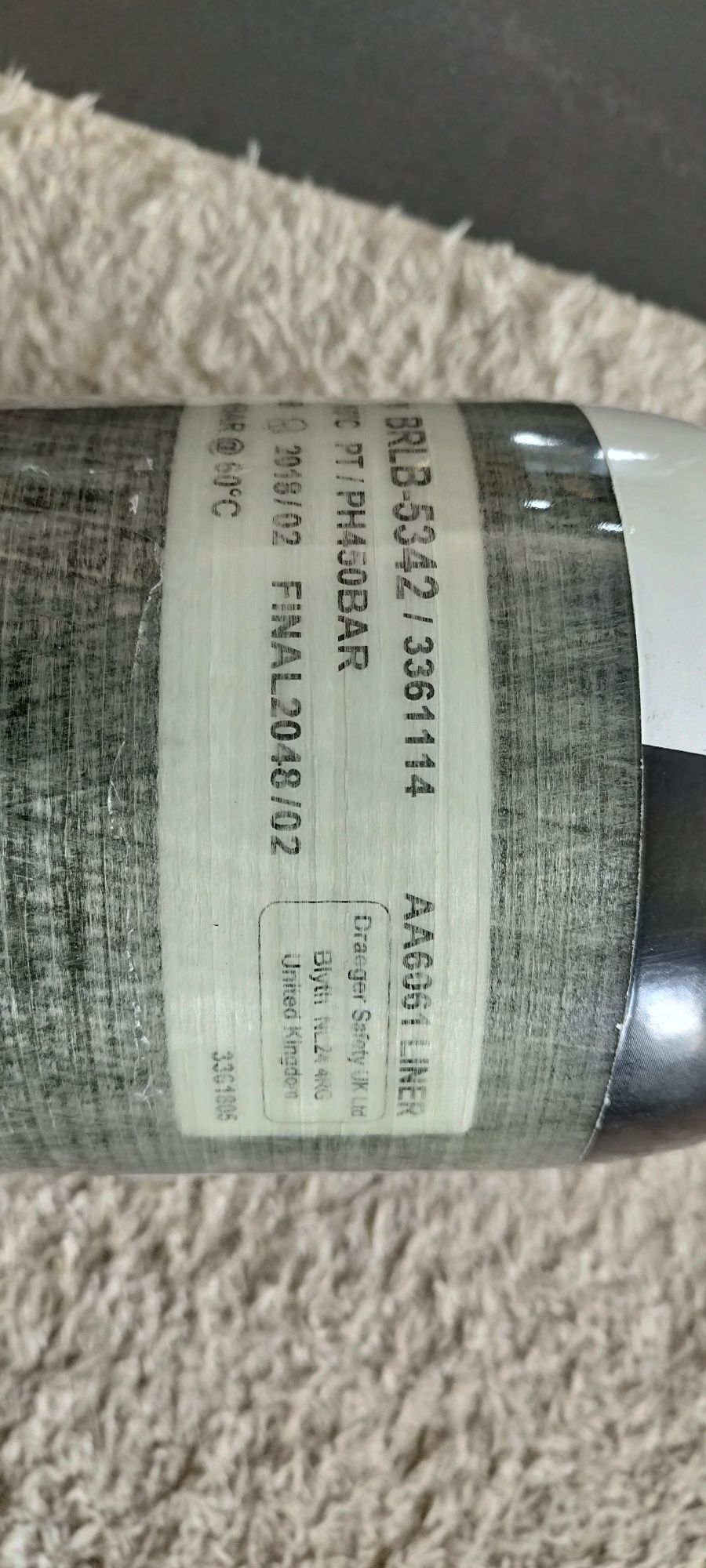 Butla kompozytowa Dräger 6,8l/300 bar. Polecam