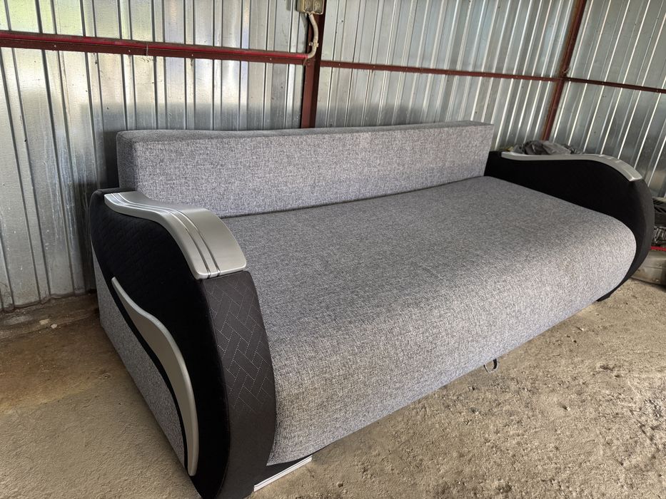 Kanapa szara z funkcją spania