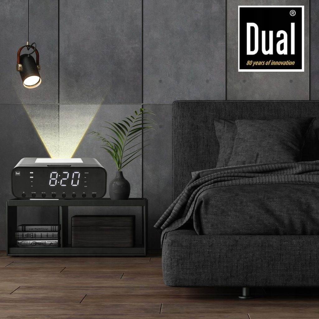 Radiobudzik DUAL Lampka nocna Ładowarka USB Radio