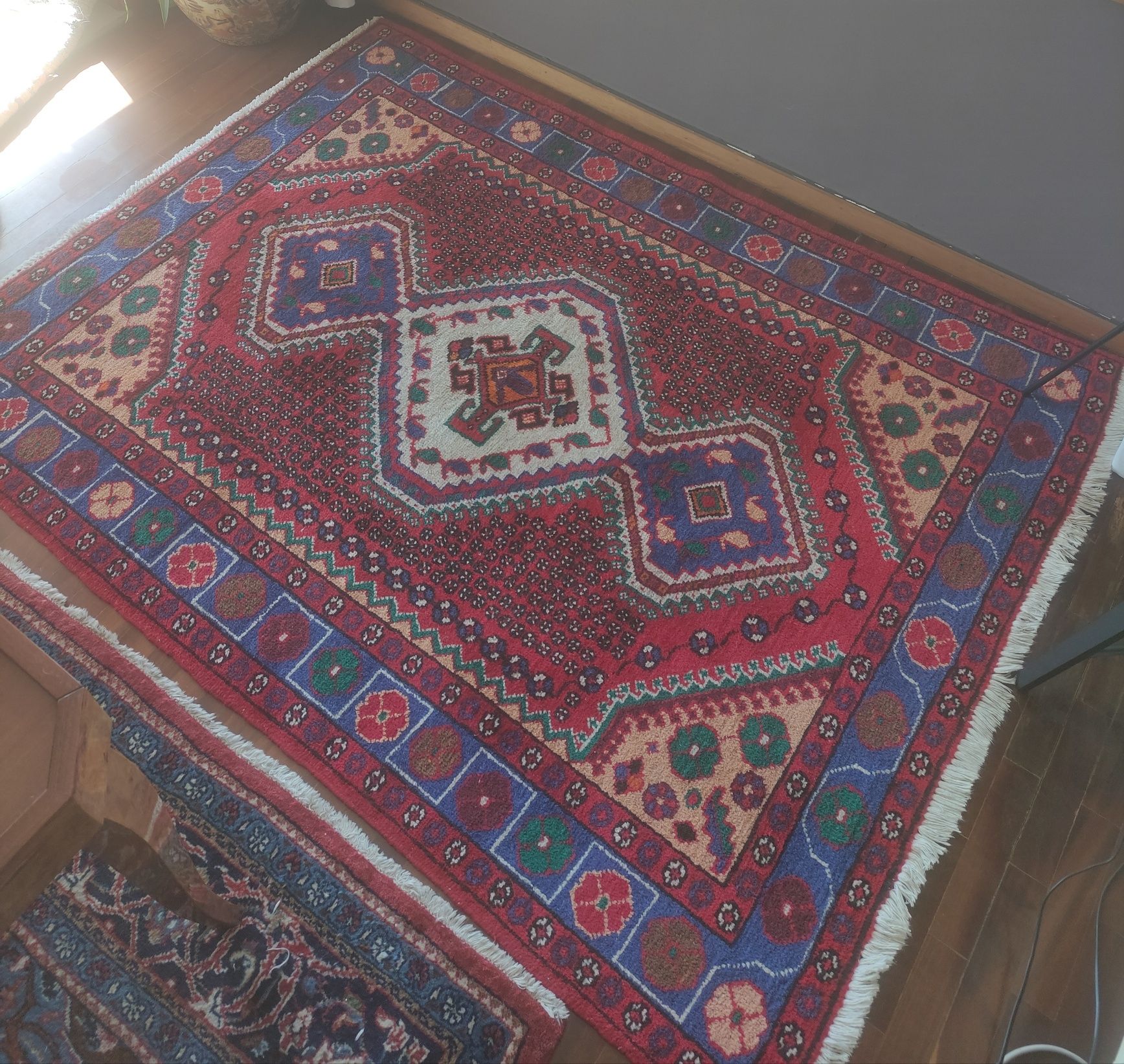 Tapete Carpete Persa Oriental Hamadan Lã 200x153